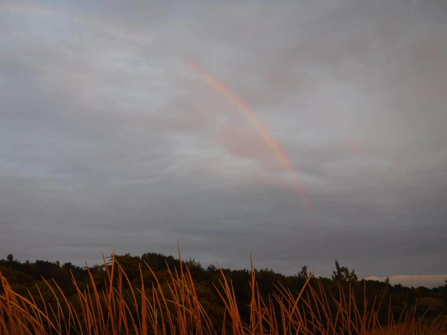 sunset and rainbow