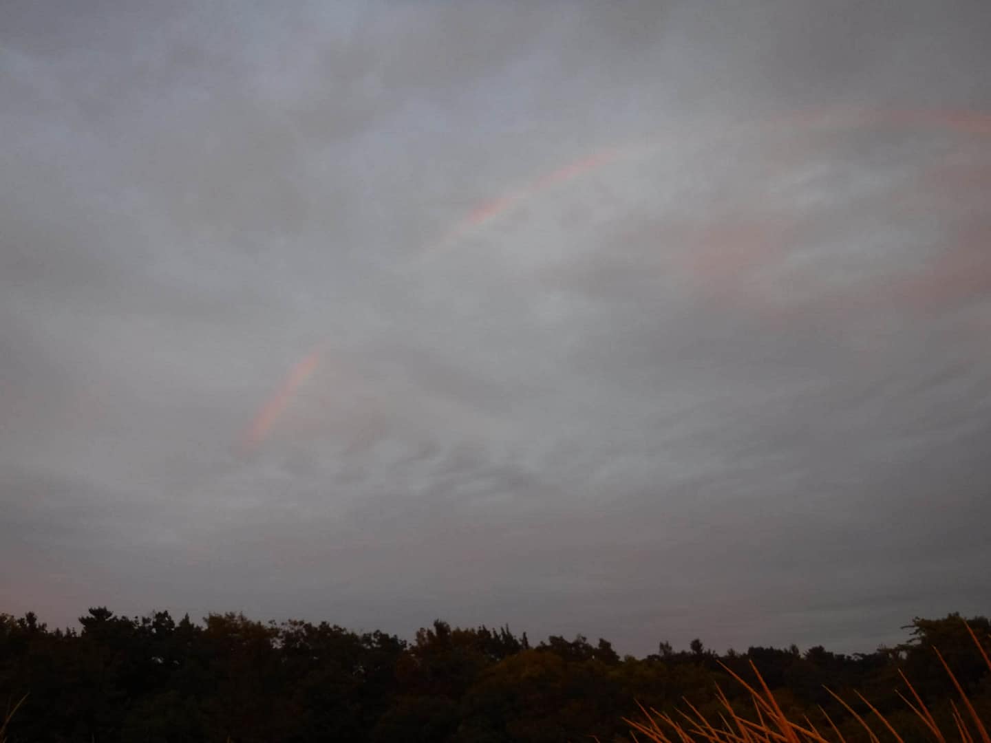 sunset and rainbow
