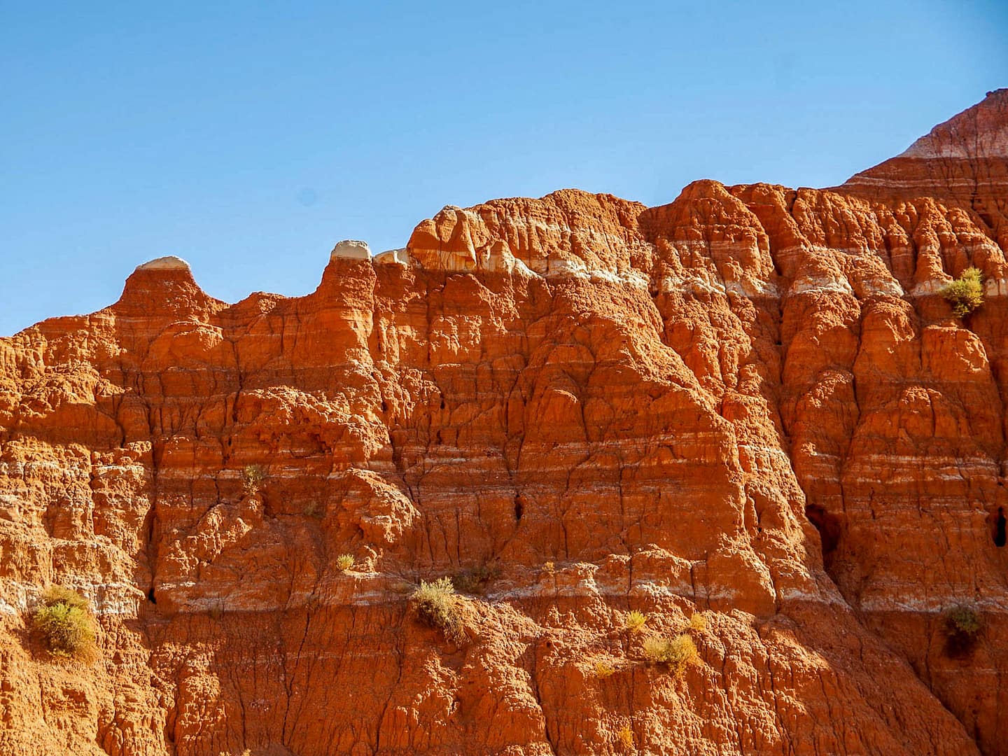 red and white striped rocks