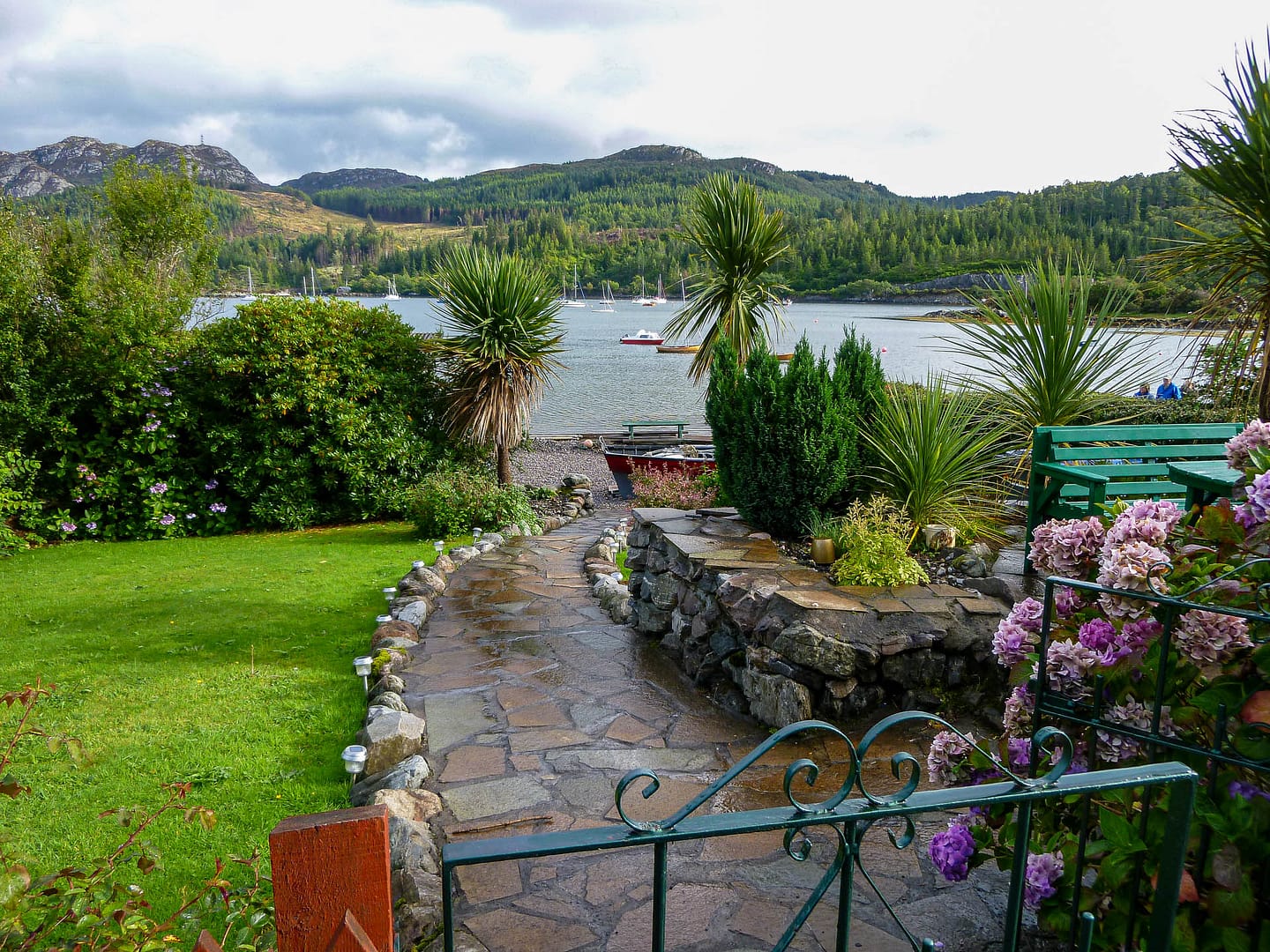 garden by a bay