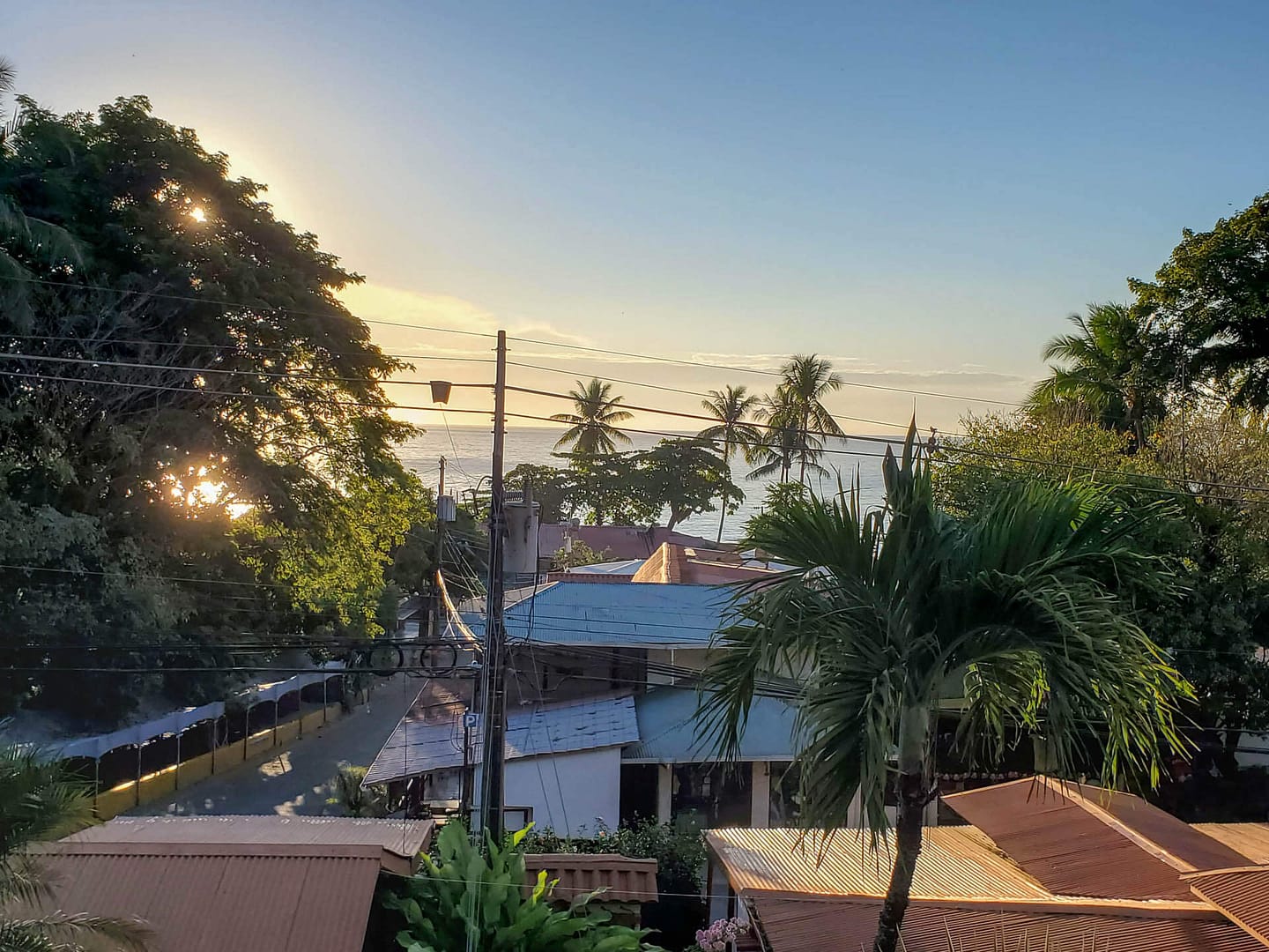 view from balcony