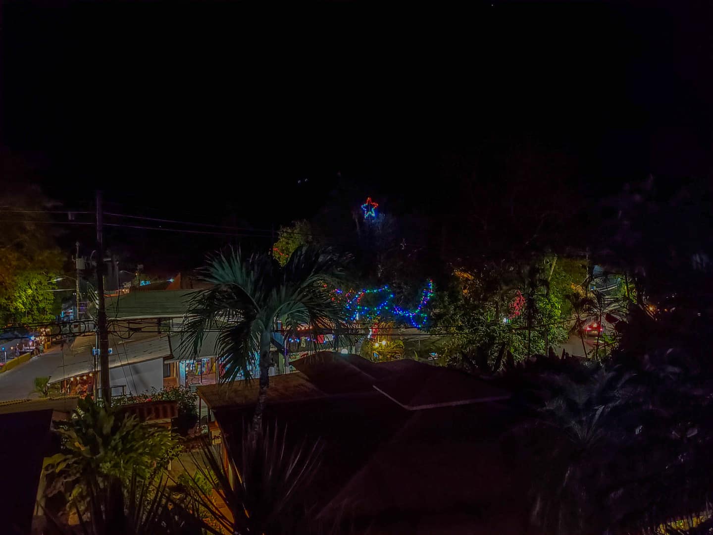 night view from balcony