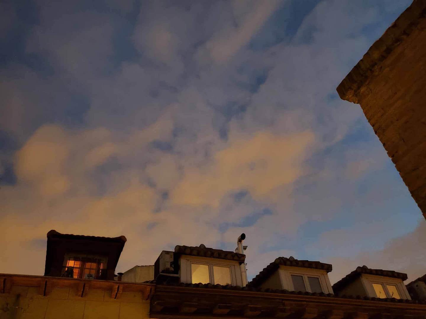 night sky in Madrid