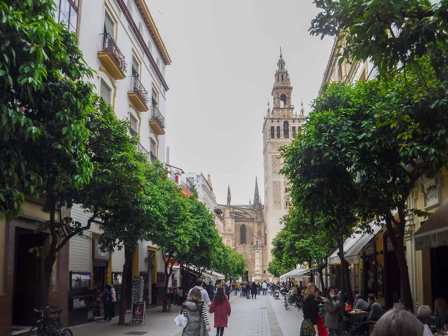 cathedral at end of street
