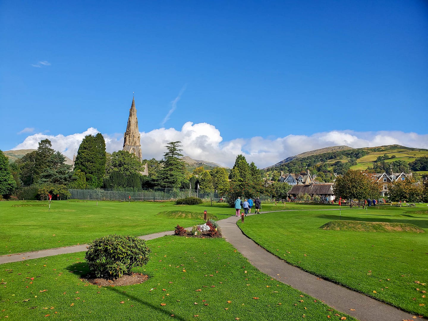 church across green