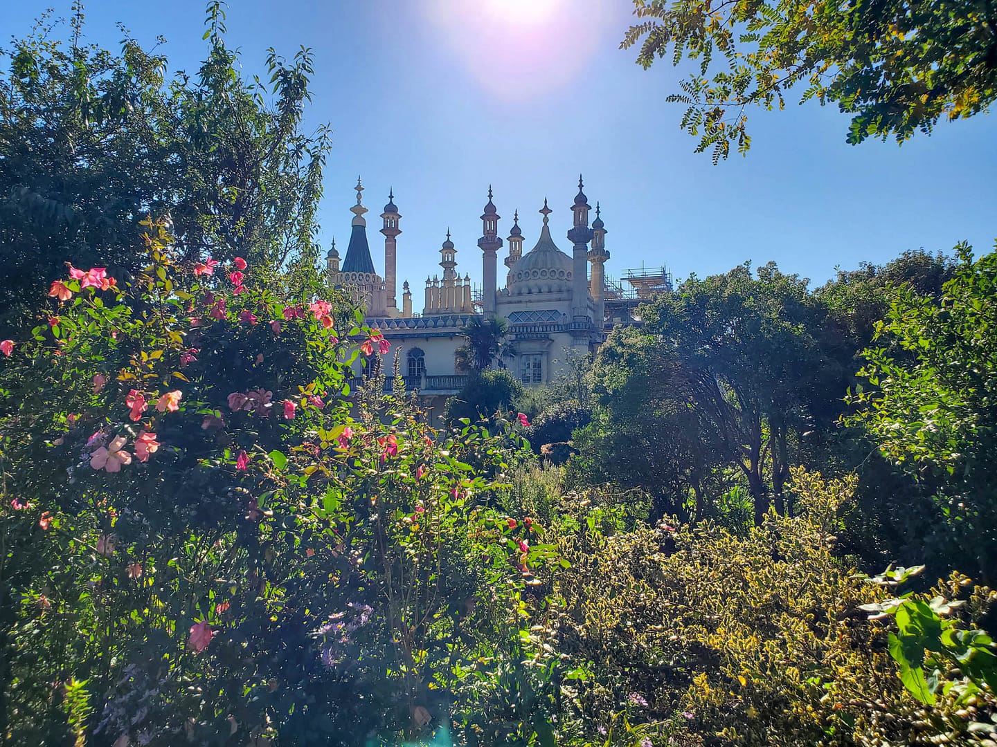 Brighton Pavilion above trees