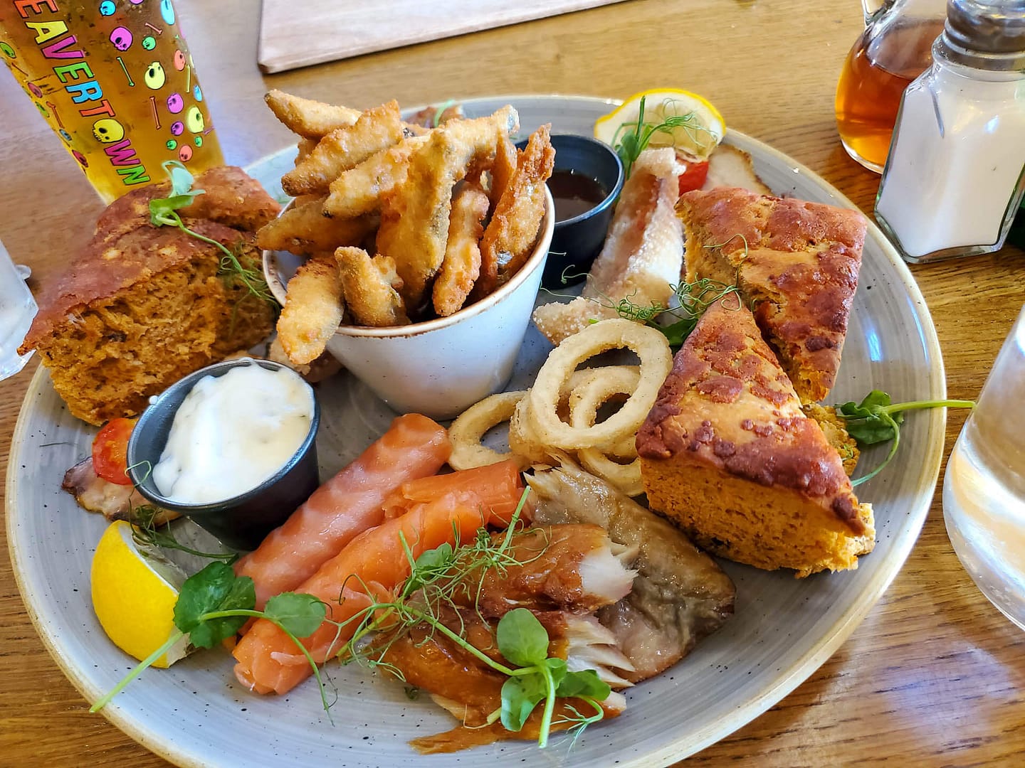 Fisherman's platter appetizer for two