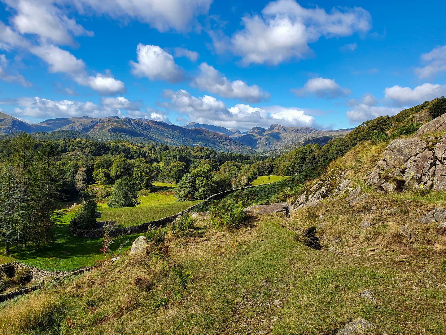WalkLoughriggFell-01 Lake District panorama