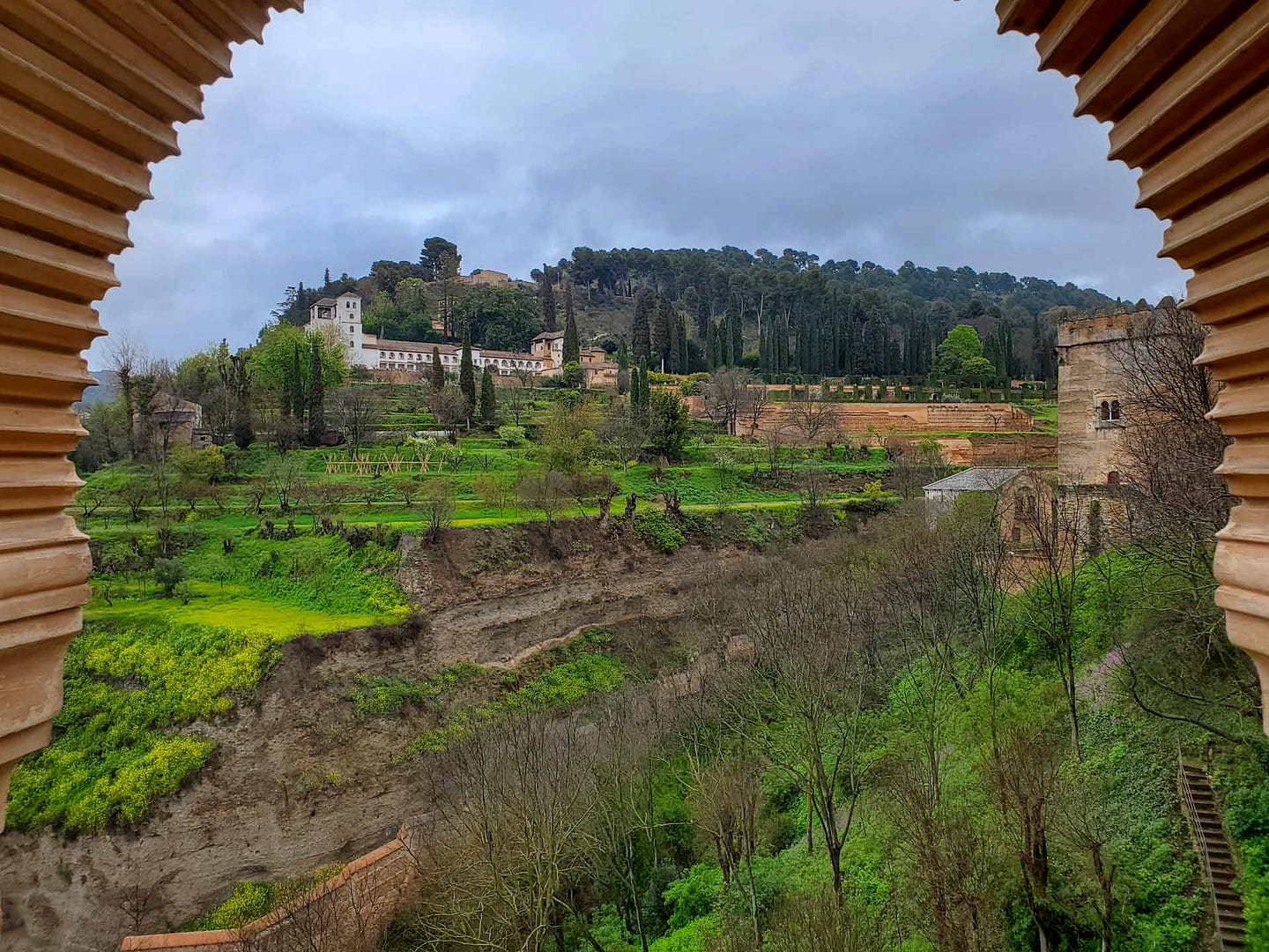 view of Generalife from Nazrid Palaces