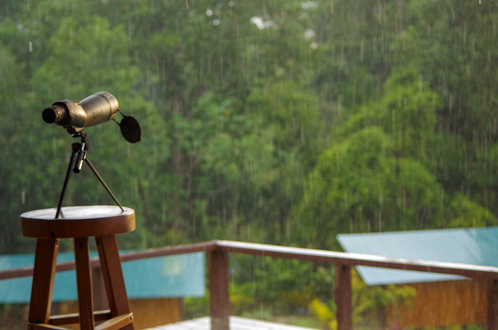 DrakeBayDeck-15 guide scope in rain