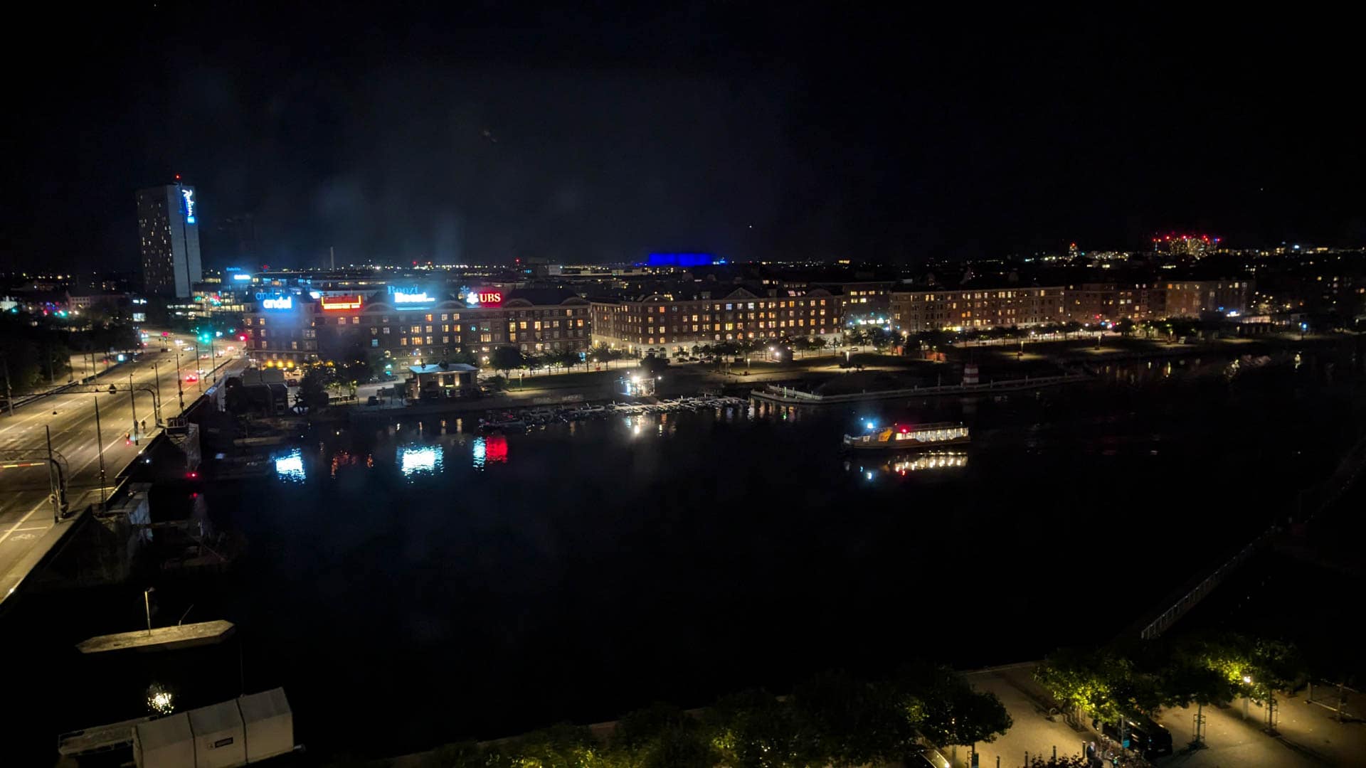 night view from room