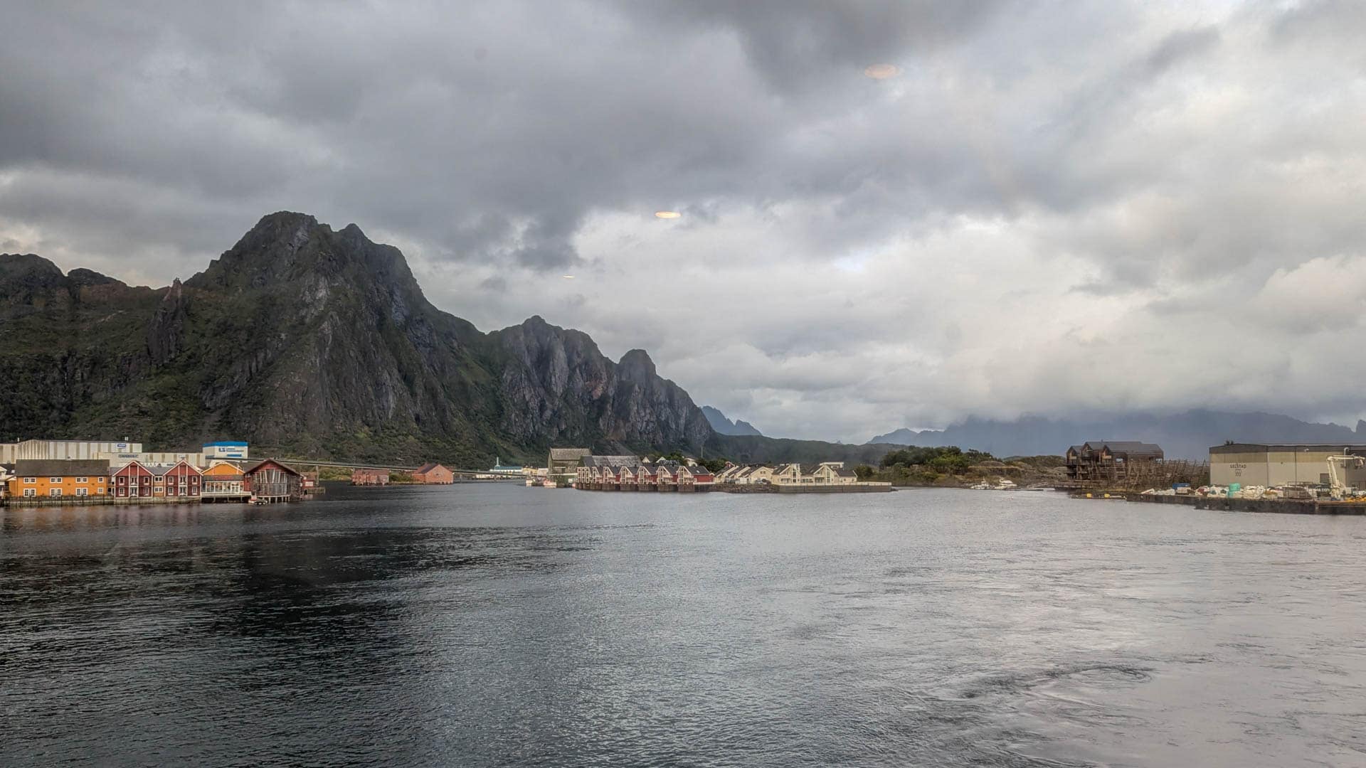 town and mountains