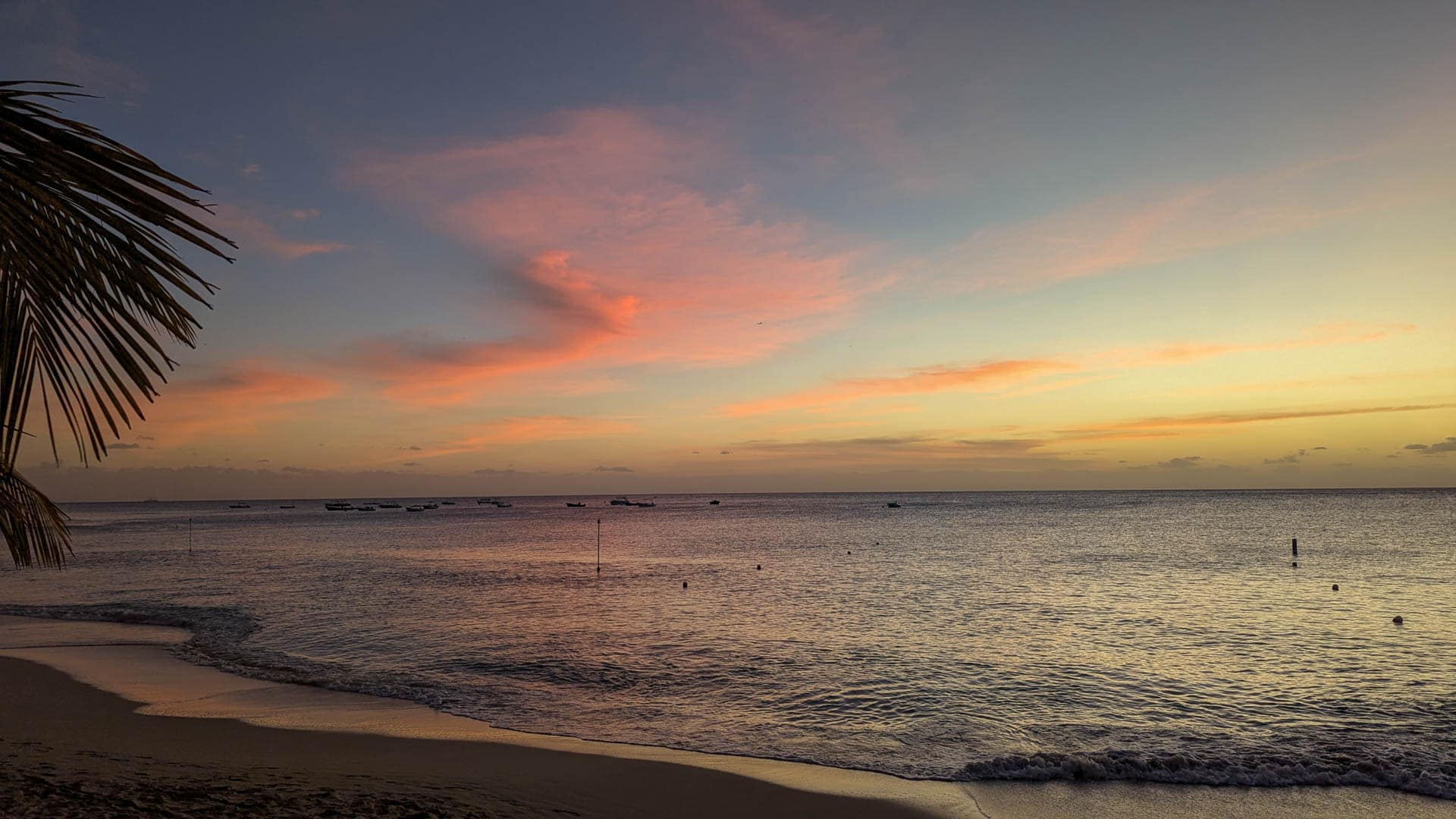 sunset at beach