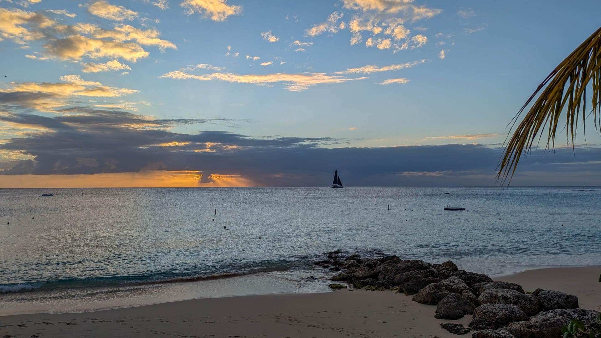 sunset at beach