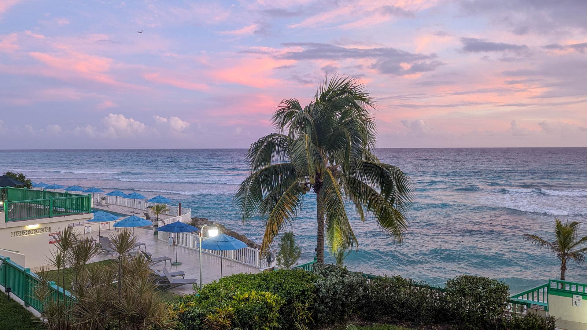 sunset view from terrace