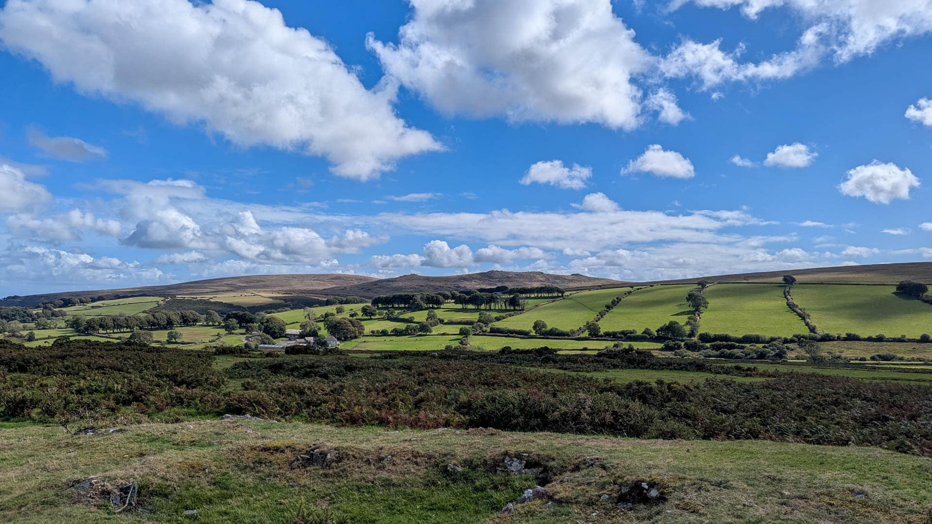 view from East Hill near Okehampton
