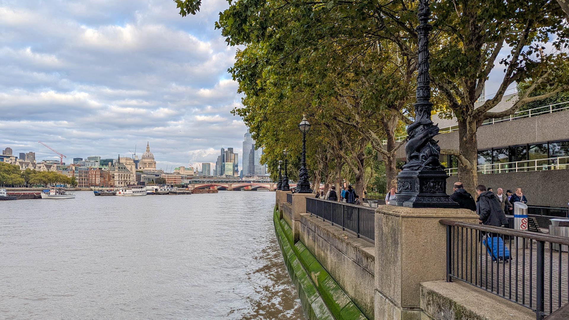 The Thames from the south bank