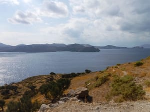 view from beginning of trail in Plaka