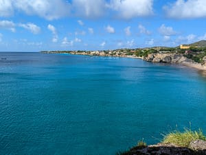 view from clifftop at Playa Forti
