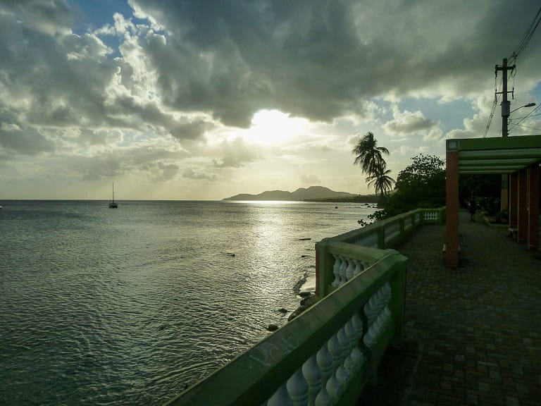 Esperanza malecon at dusk