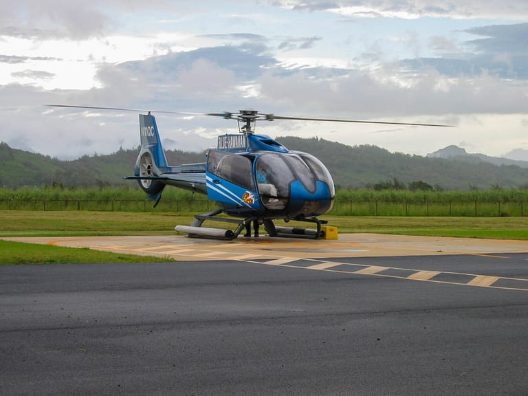 Blue Hawaiian helicopter