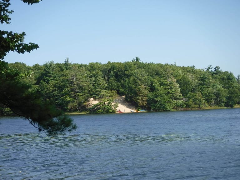 beach on Lost Lake