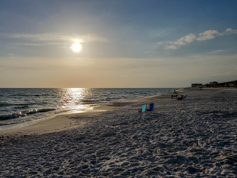 PCB at sunset