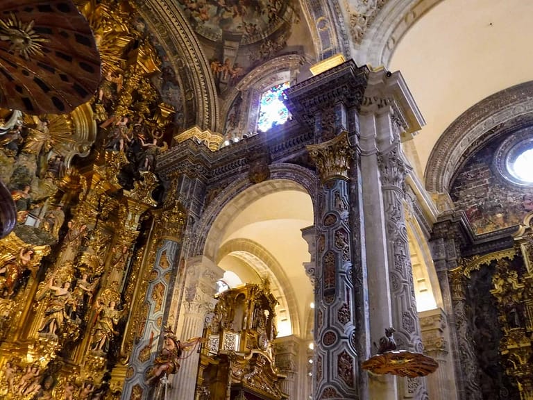 ornate detail in church