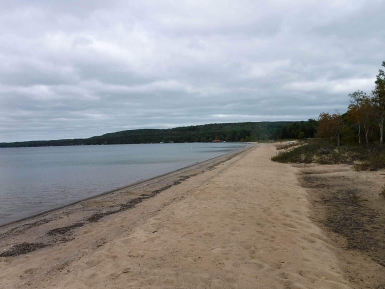 main beach at Young State park