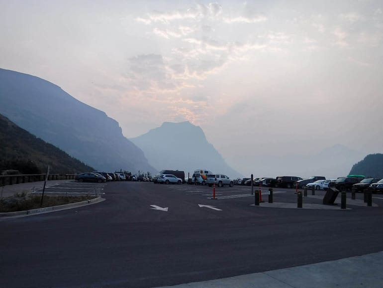 Logan Pass parking