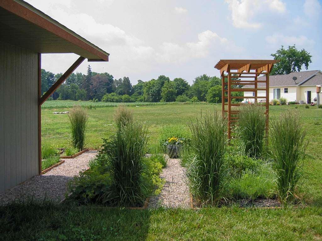 view from front of shed