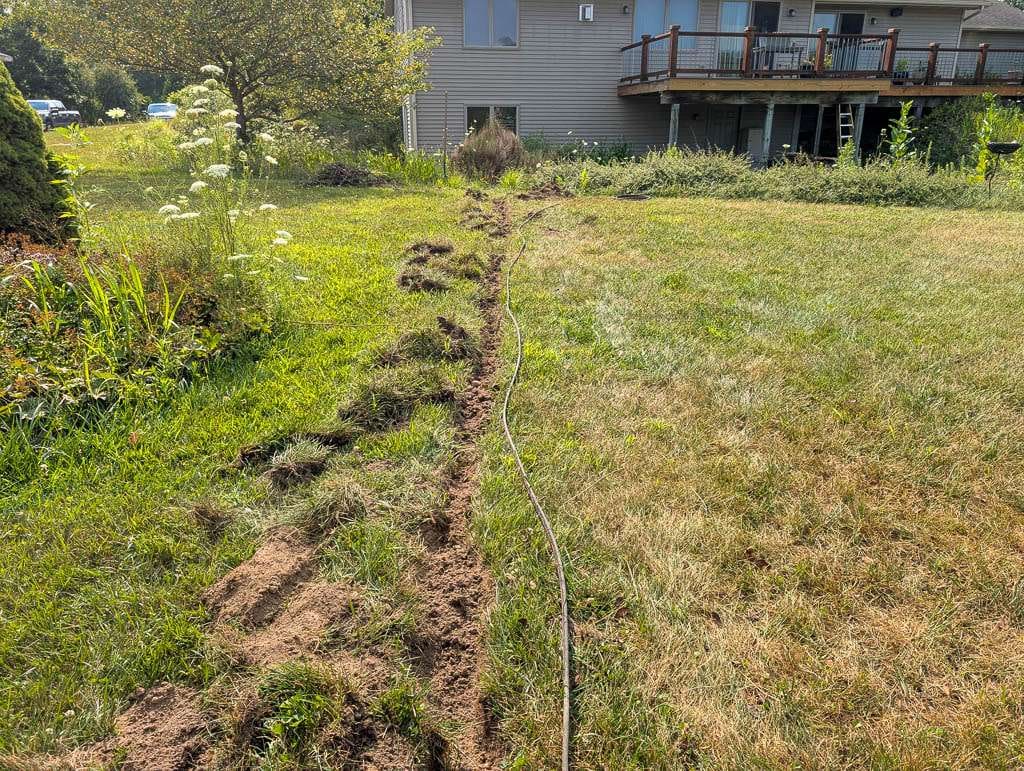 2026-07-10 trench through yard