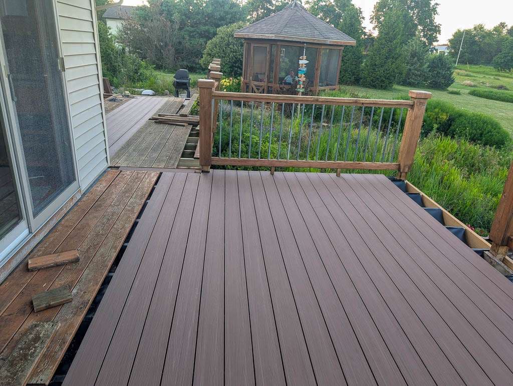 Deck-15 both new and old deck boards