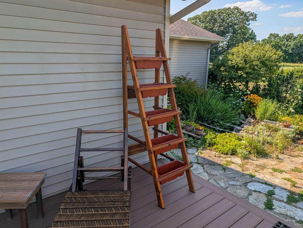 ladder shaped planter