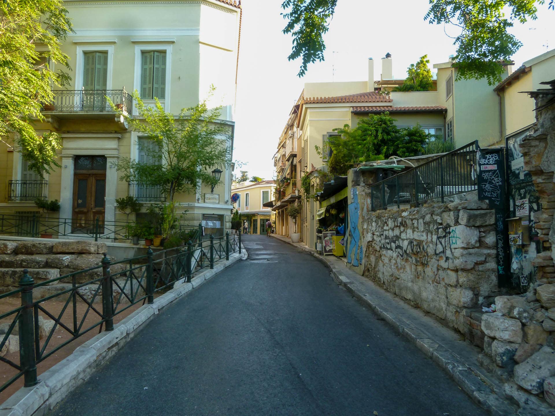 Plaka, heading toward the Acropolis