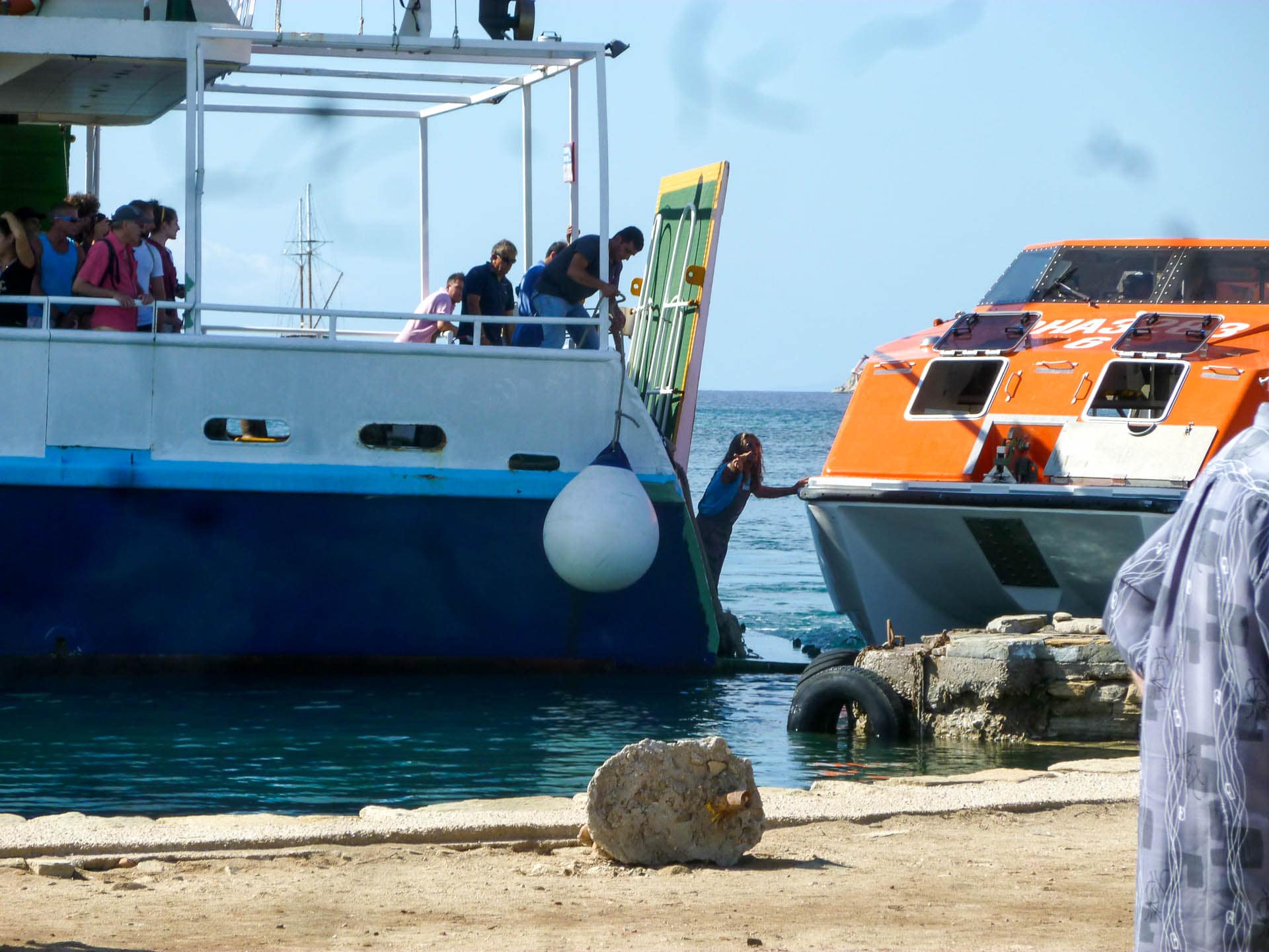 near ferry collision