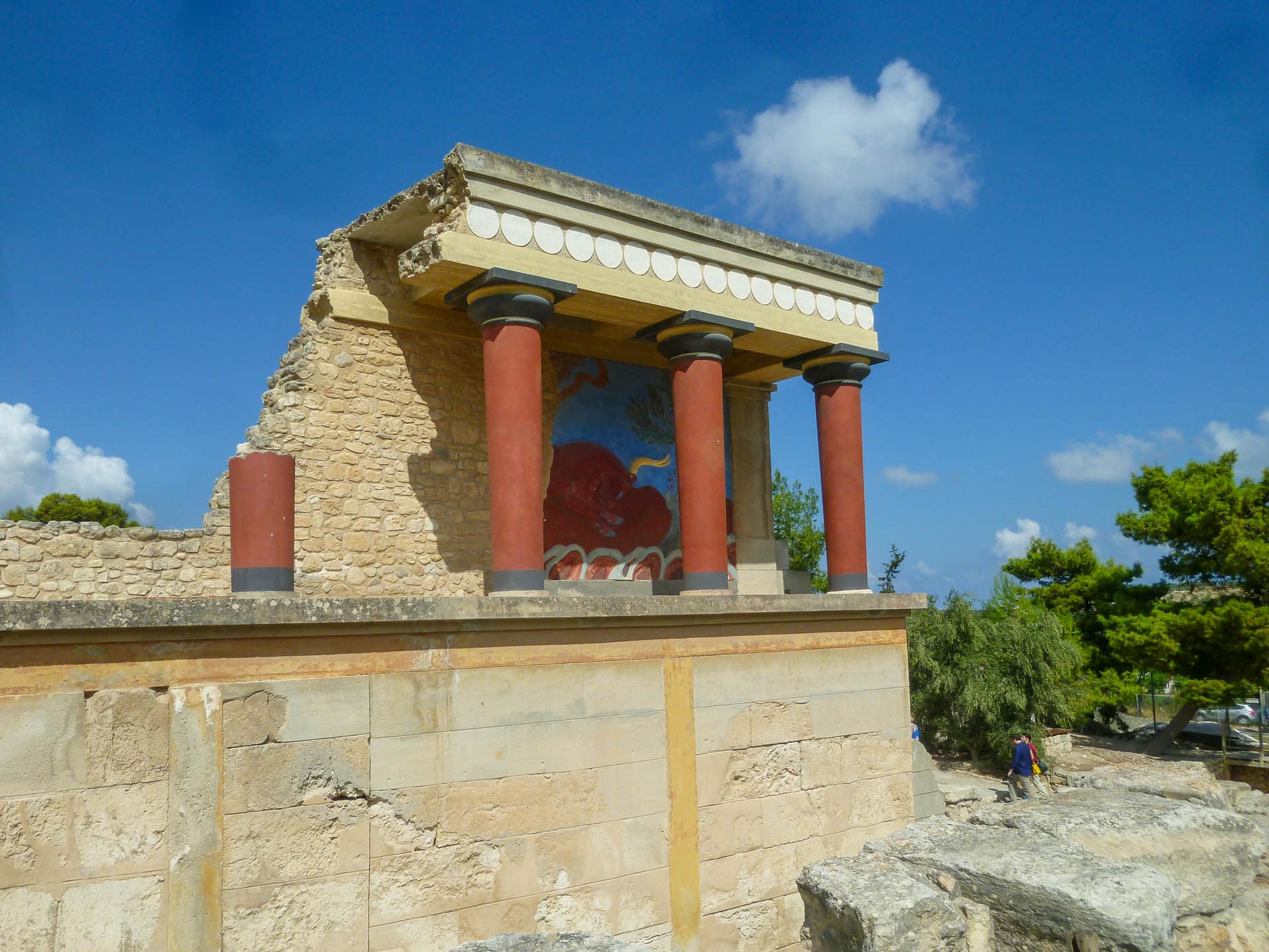 painted ruins