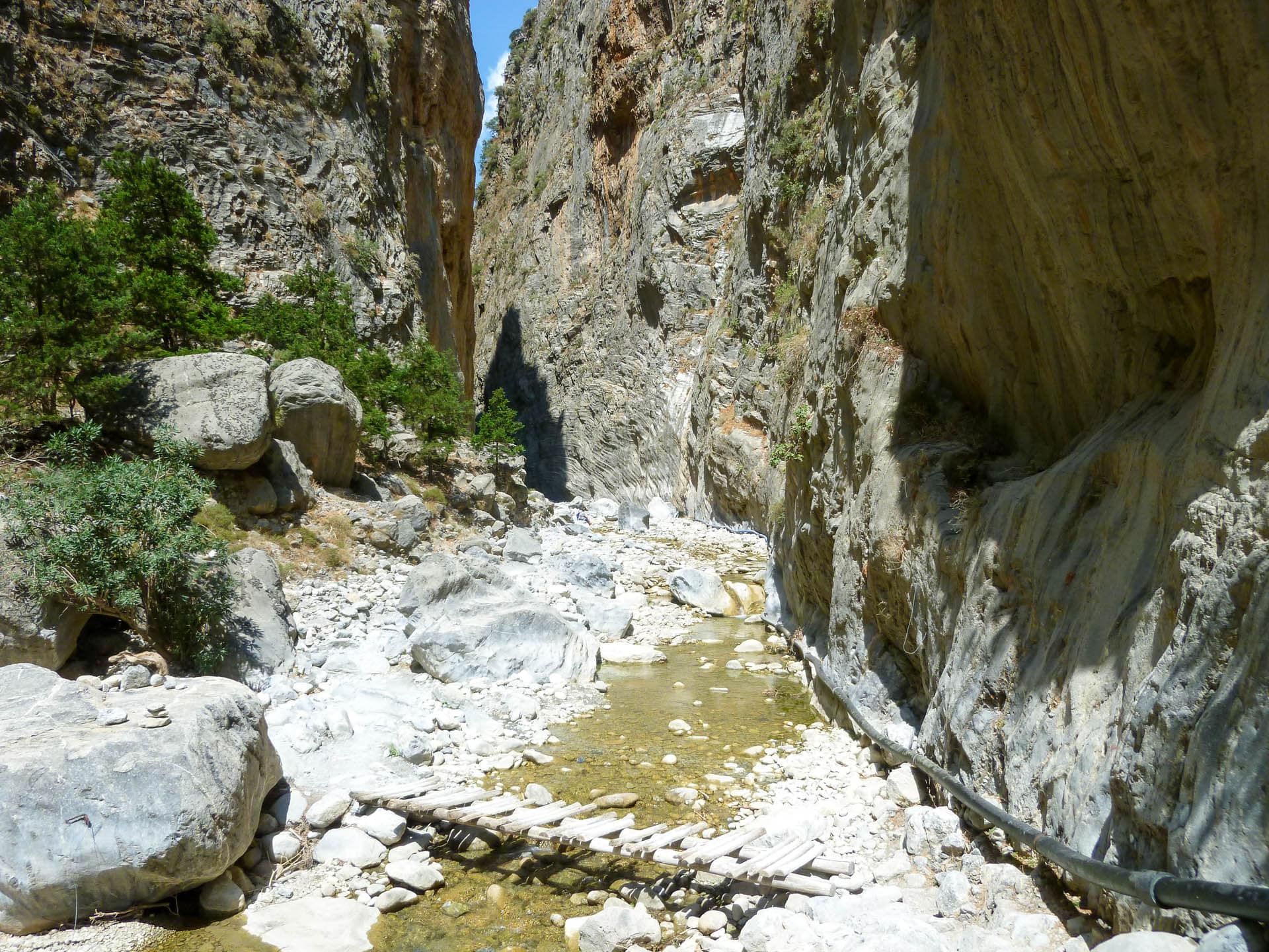 gorge with footbridge