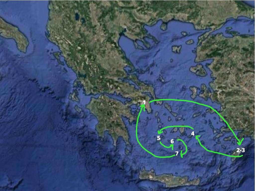 itinerary map