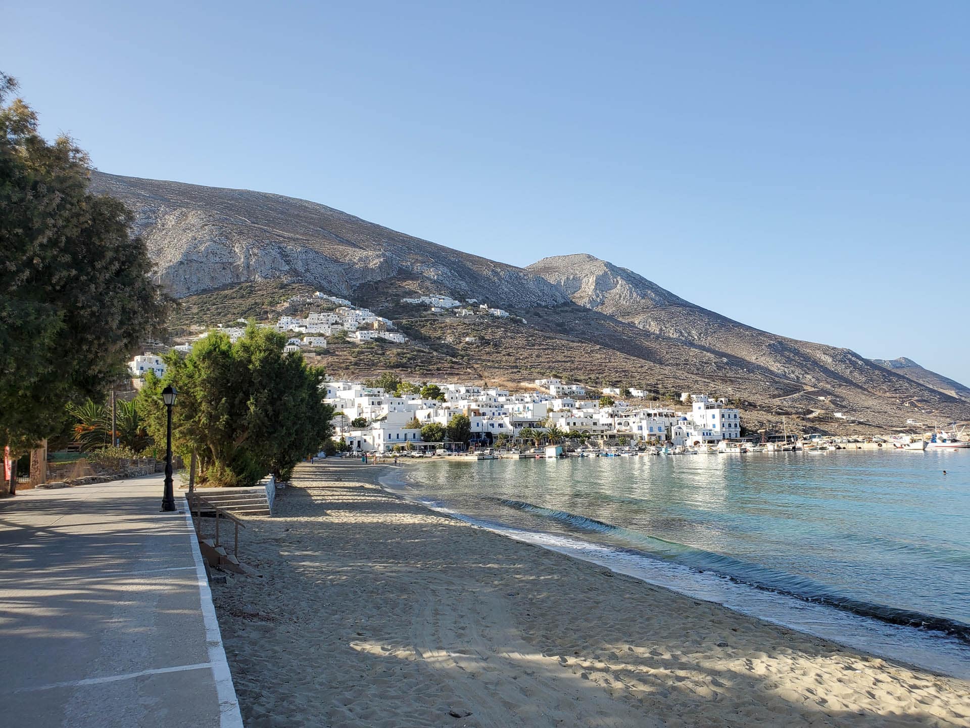 Aegiali beach