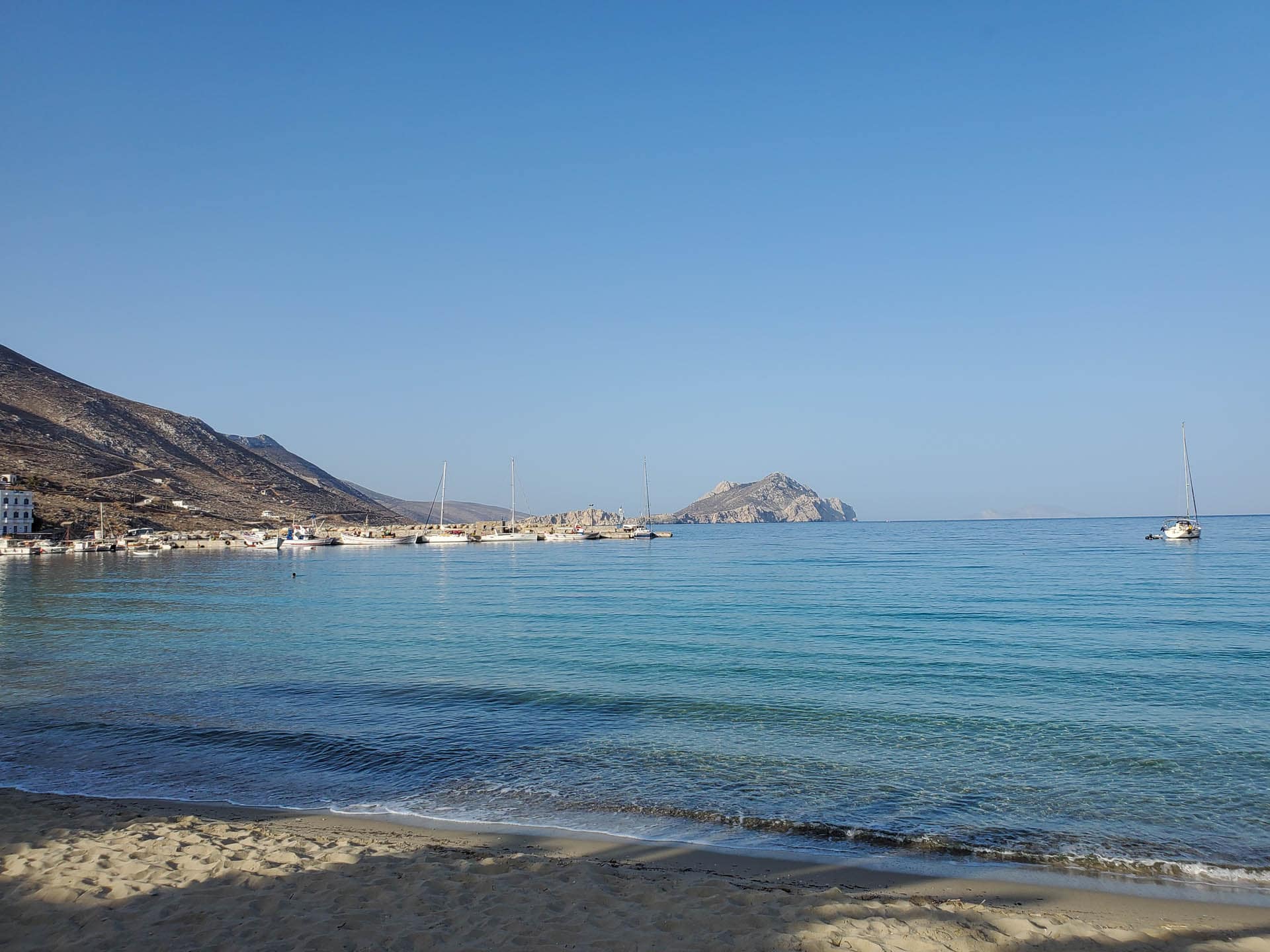 Aegiali beach