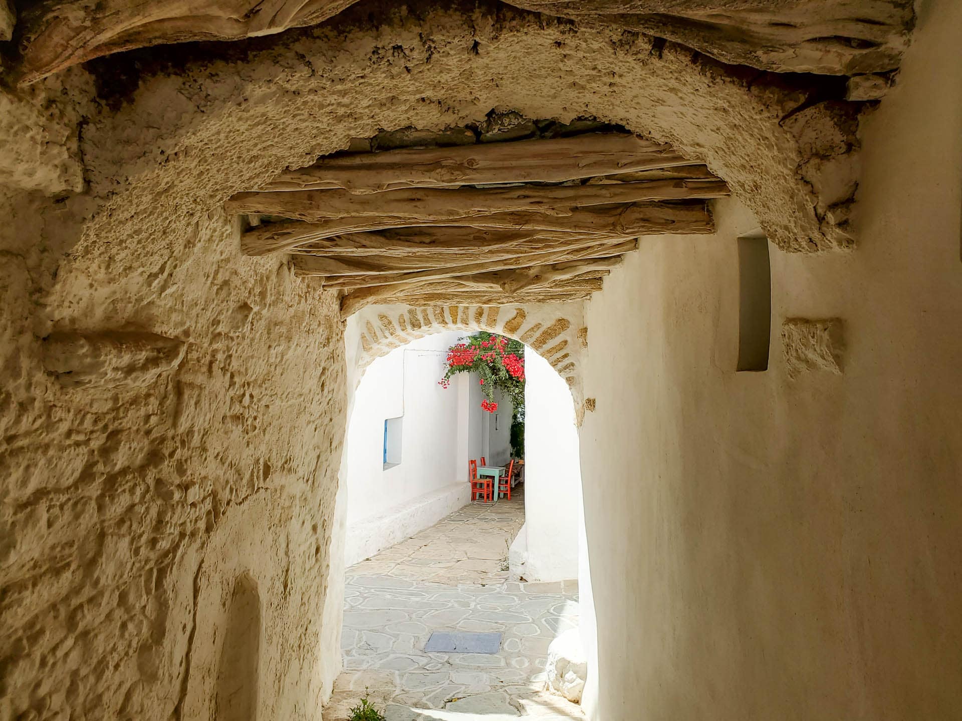 tunnel with flowers