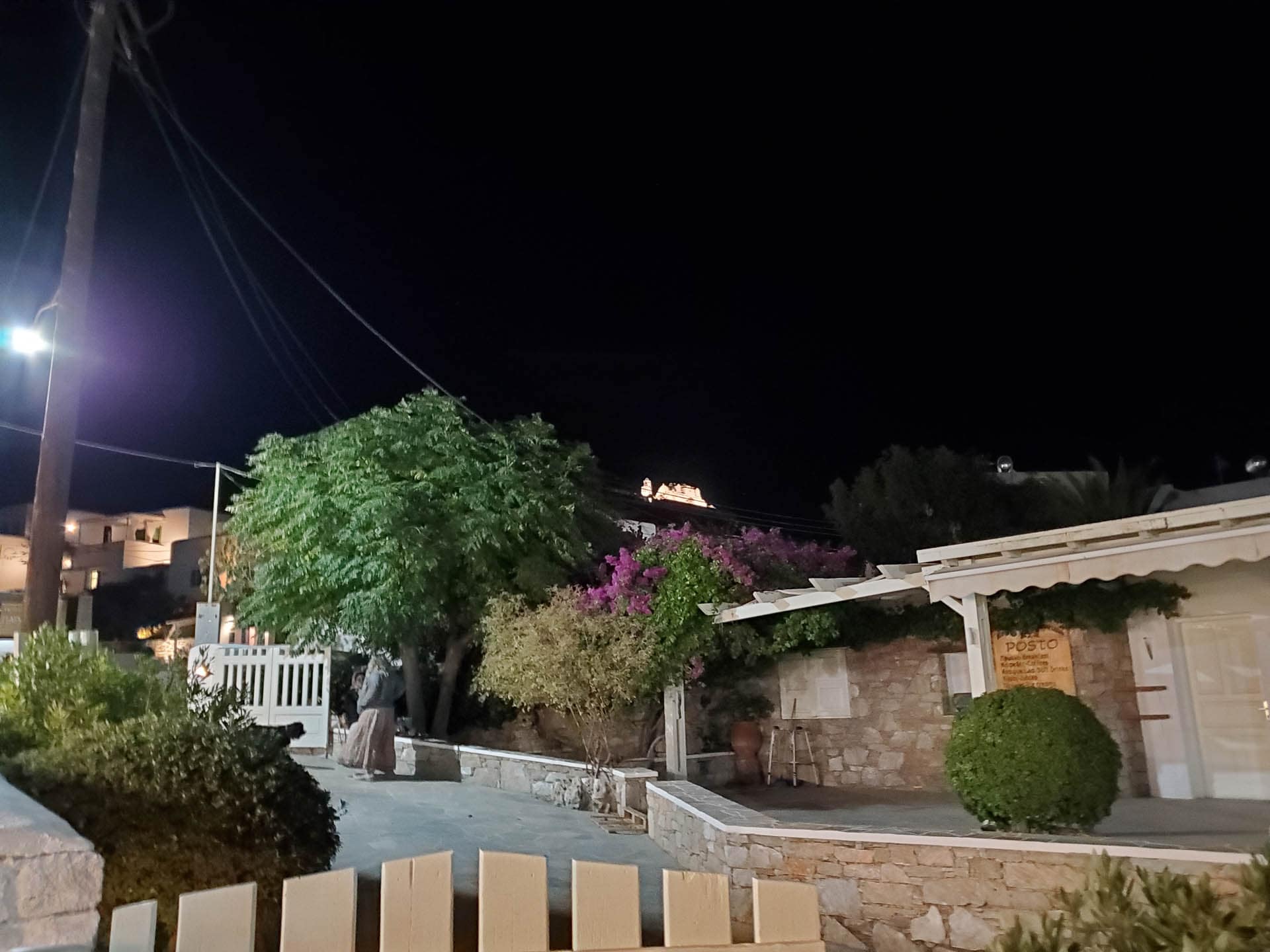 church at night