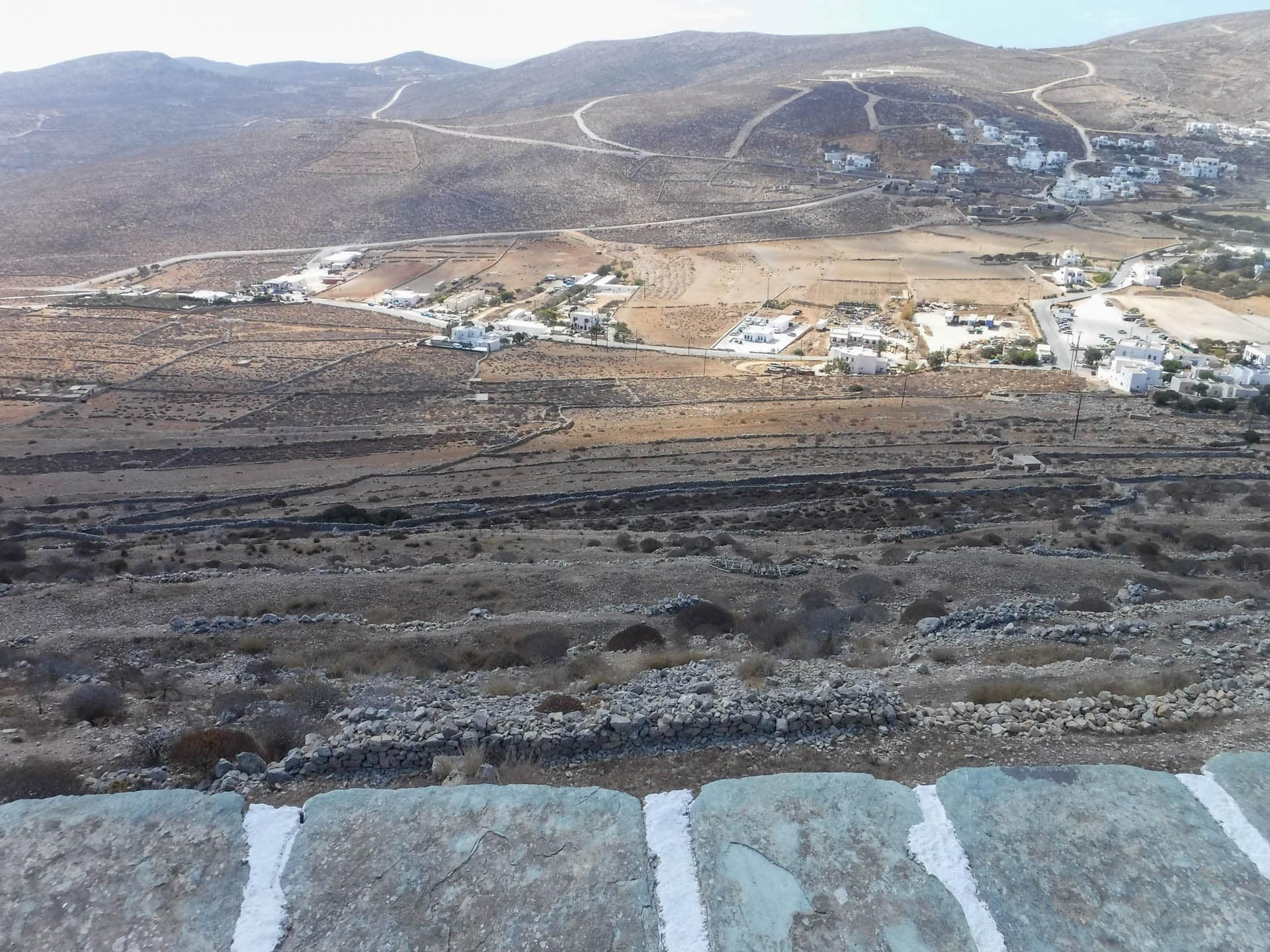 view across the island