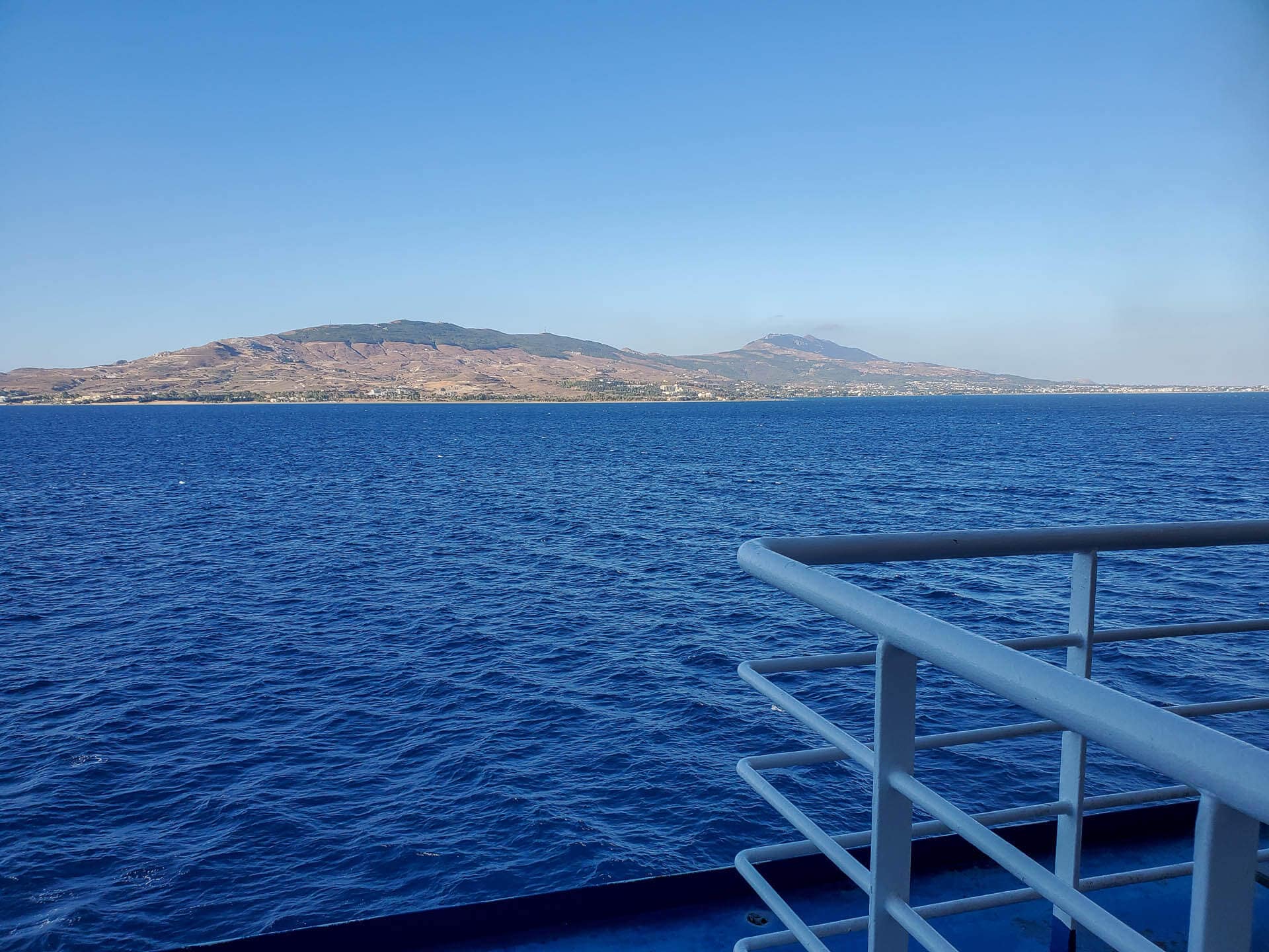 view of Aegean from ferry