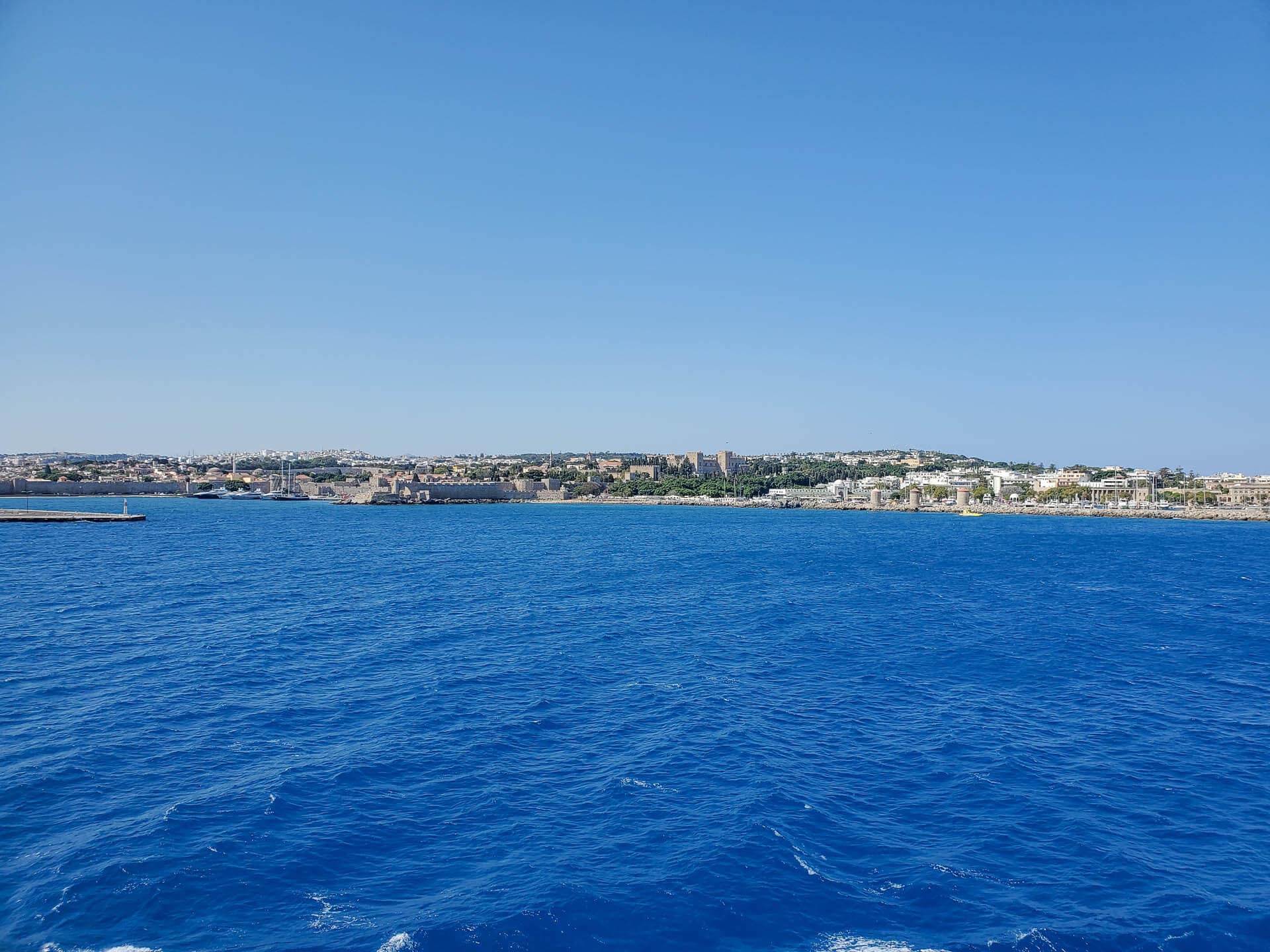 view of Aegean from ferry