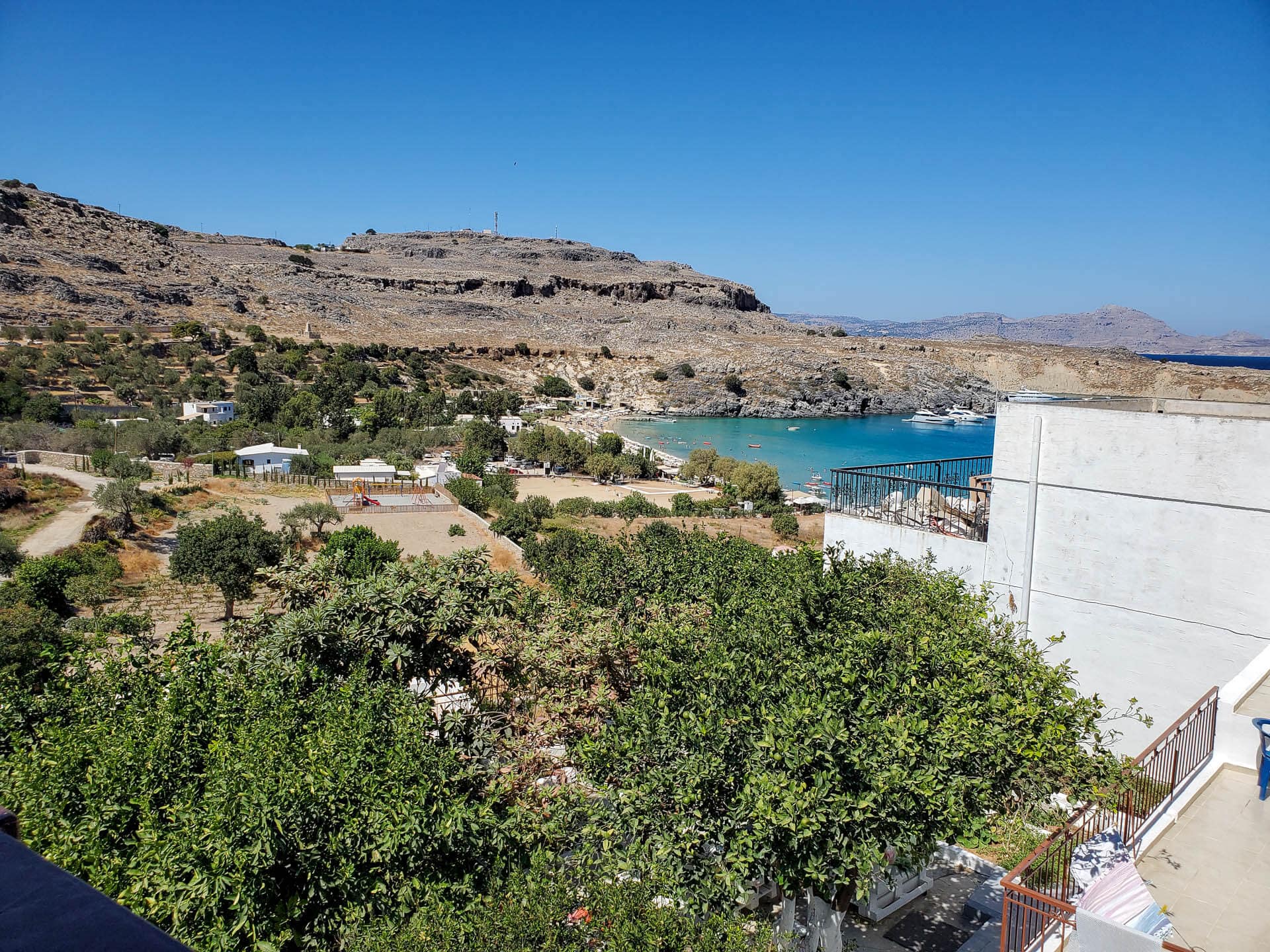 terrace view to beach