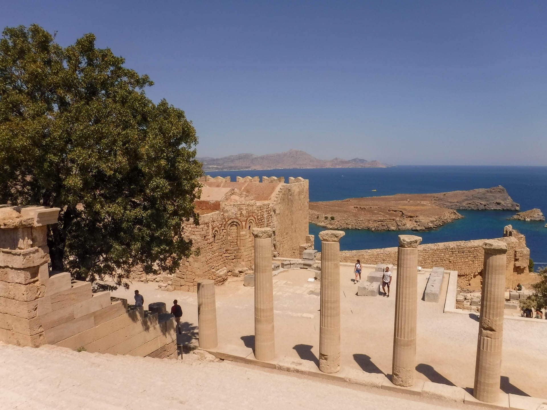 view from Lindos acropolis