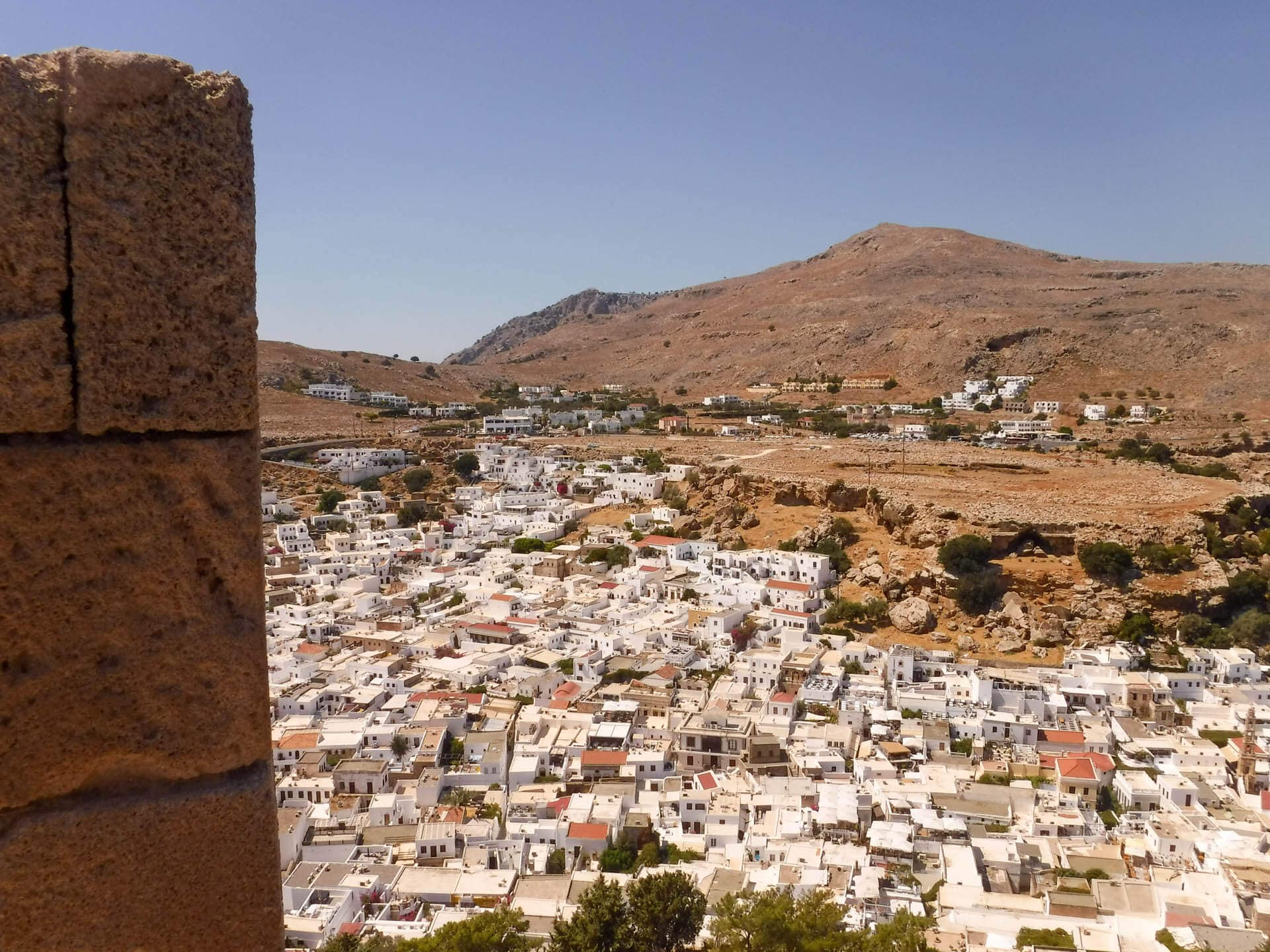 view of village from acropolis