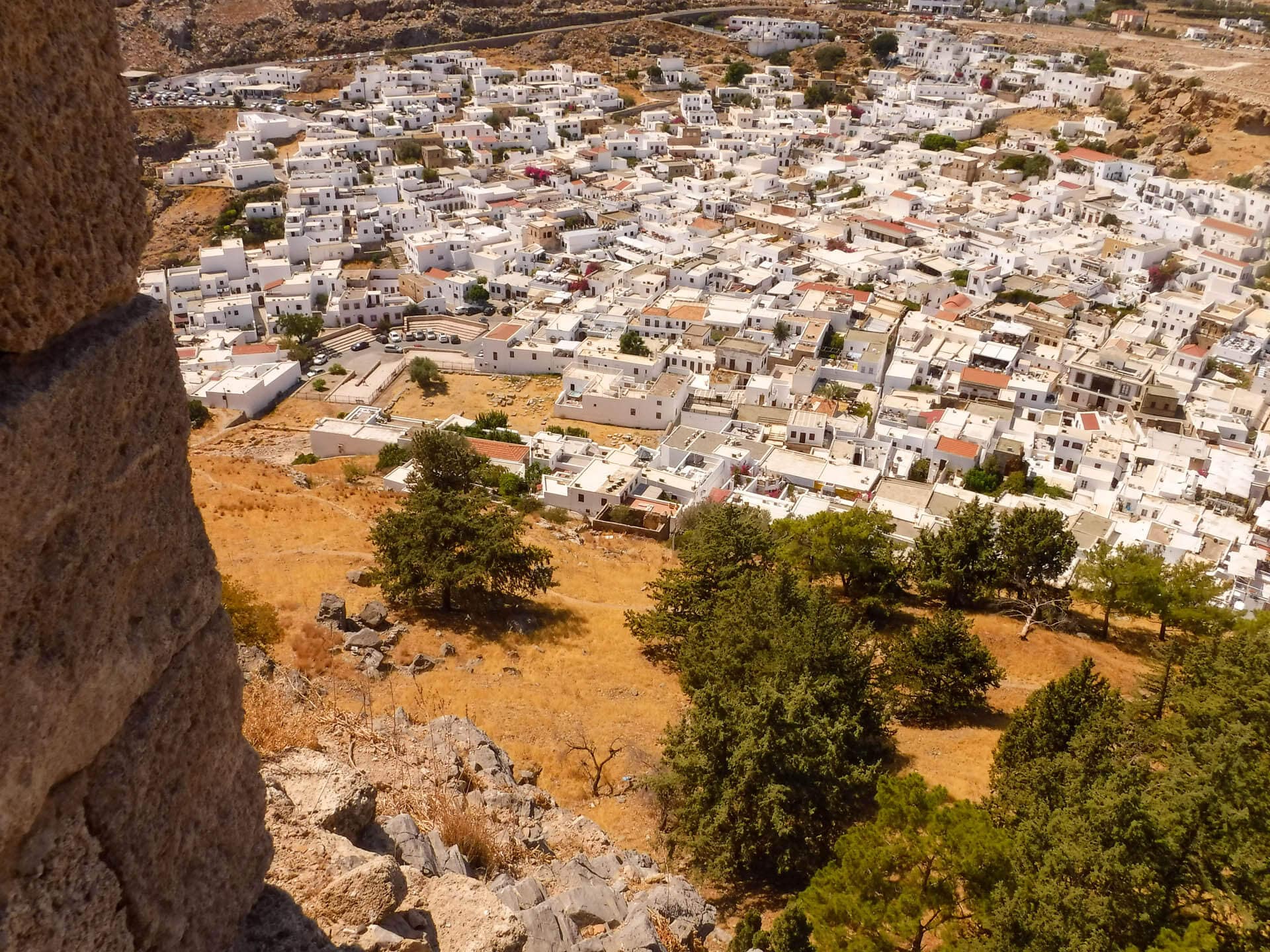 view of village from acropolis